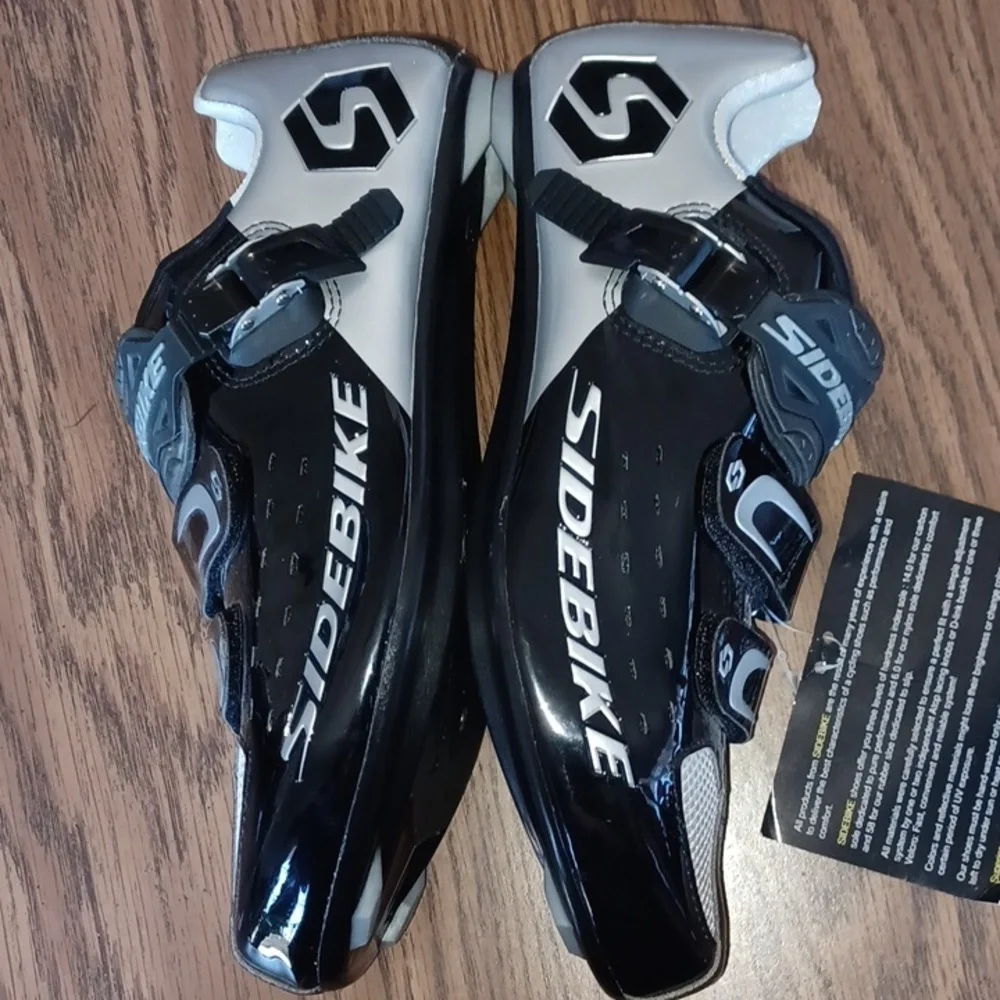 SIDEBIKE Men's Size 9 Bicycle Binding Shoes Road Bike Cycling Shoes, NWT